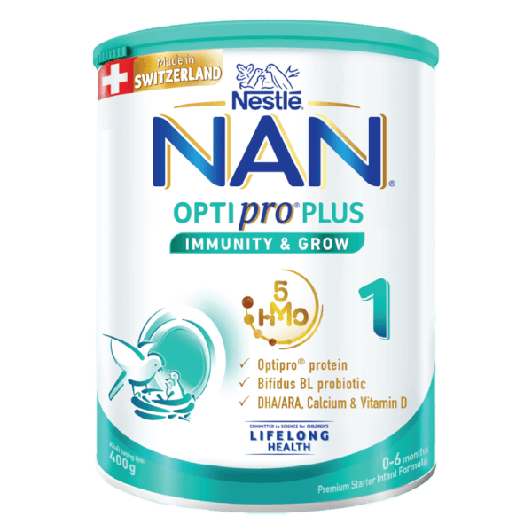 Sữa bột NAN Optipro Plus số 1 400g – Cho trẻ từ 0 đến 6 tháng tuổi