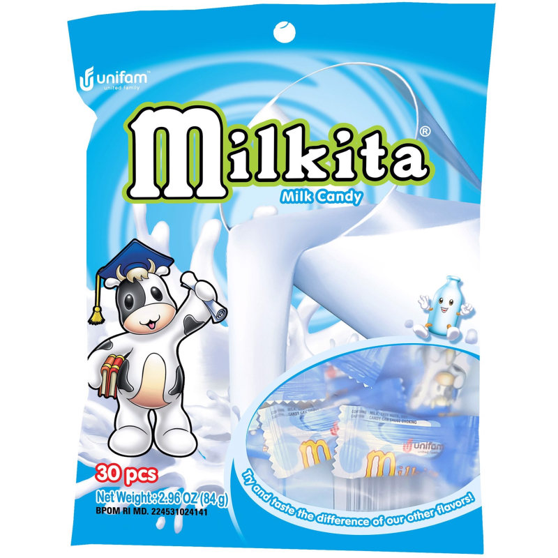 Kẹo sữa milkita 84g gói 30v