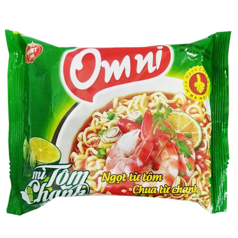 Mì omi tôm chanh gói 75g