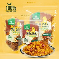 Khô gà vị Tứ Xuyên T-foods  150gr/gói