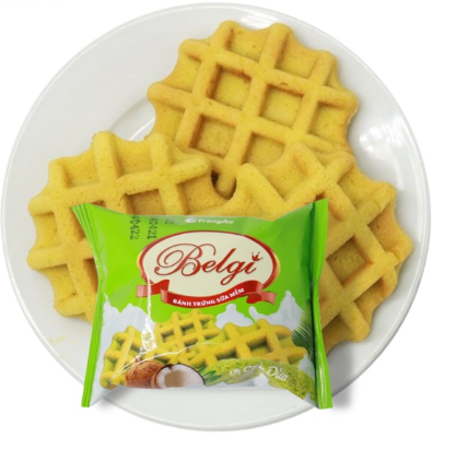 Bánh Belgi mềm vị cốm dừa 276g/10
