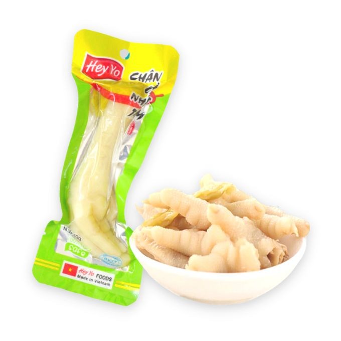 Chân gà nhất tâm ớt xanh Hey Yo 40g