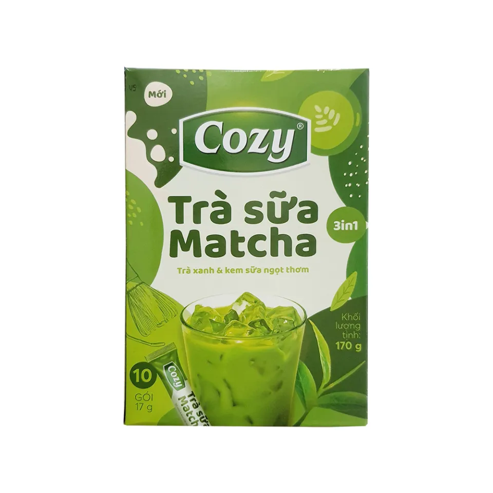 Trà Cozy Matcha sữa 10 gói*17g