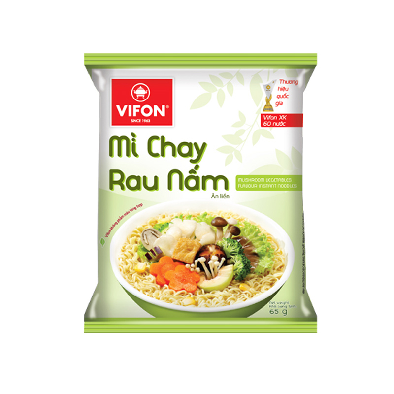 Mì gấu đỏ chay rau nấm 65g