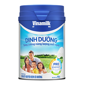 Sữa bột nguyên kem Vinamilk có đường – Hộp thiếc 900g – Giàu năng lượng, thơm béo dễ uống