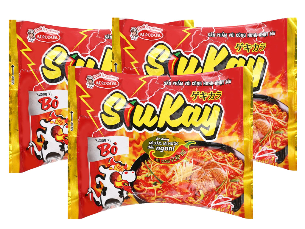 Mì Siukay bò 127g/24