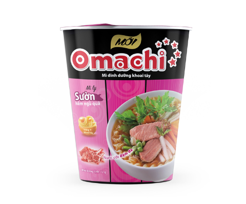 Mì Omachi sườn hầm ngũ quả hộp 72g
